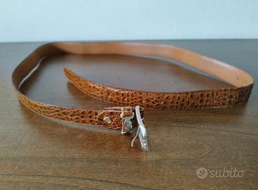 Cintura vintage in coccodrillo Cacharel