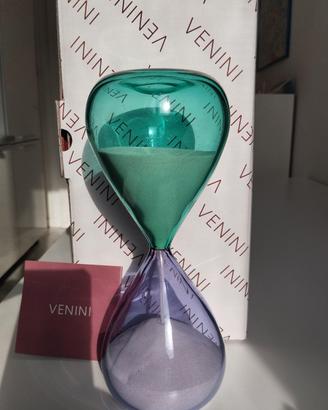 Clessidra Venini  Lilla Menta, cristallo.