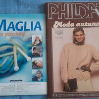 Libri vecchi per lavoro a maglia 