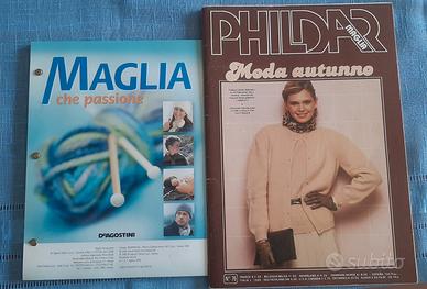 Libri vecchi per lavoro a maglia 