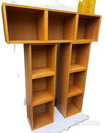 Tris Librerie IKEA BILLY – Color Rovere