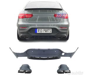 DIFUSORE MERCEDES GLC C253 COUPE 16-19 LOOK GLC63 