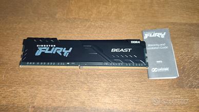 RAM Kingston Fury Beast DDR4 8GB 3200mhz CL16