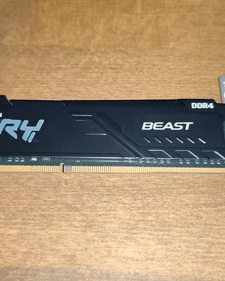 RAM Kingston Fury Beast DDR4 8GB 3200mhz CL16