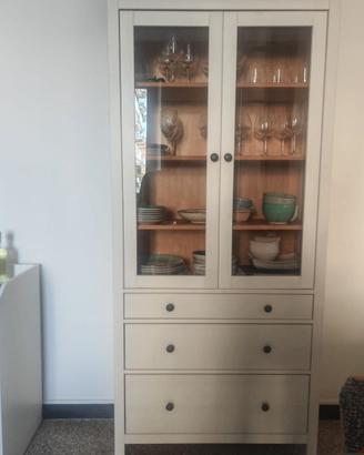 Vetrina Ikea Hemnes 3 cassetti 90x34x197cm