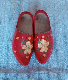 zoccoli olandesi in legno da collezione 