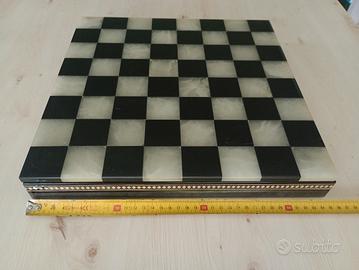 Scacchiera in alabastro Chiellini 30 cm – nuova