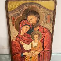ICONA SACRA LITOGRAFATA ORO A CALDO - SACRA FAMIGL
