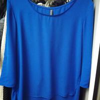Blusa blu elettrico come nuova