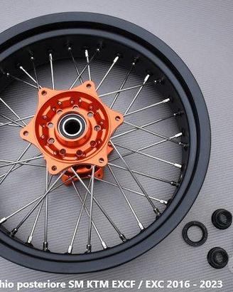 Cerchio posteriore SM KTM EXCF / EXC 2016 - 2023