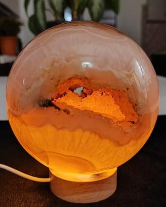 Sfera di Cristallo 2412g Minerale Agata Drusa