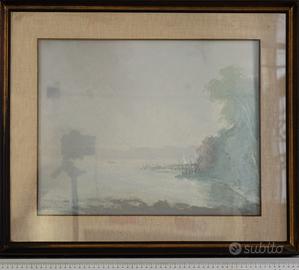 Quadro di Nino Boccato, "Lago di Garda (Il Vo')"