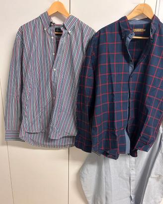 Stock 3 camicie uomo manica lunga tg XL / 42