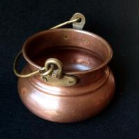 Pentola bollitore in rame vintage 1930-50