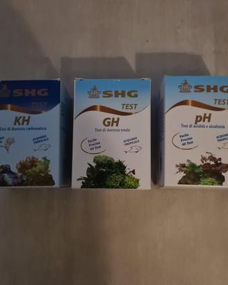 Set Test a goccia Acquario SHG (KH, GH, pH)