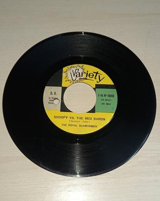 DISCO VINILE 45 GIRI, THE ROYAL GUARDSMEN,  SNOOPY