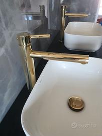 Lavandini + miscelatori oro + top legno – NUOVI