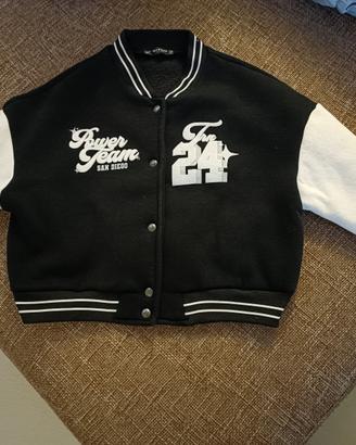 Bomber bianco e nero Terranova 14+