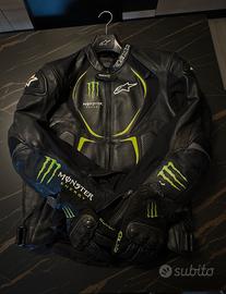 Giacca pelle Alpinestars Monster Energy Tg. 52