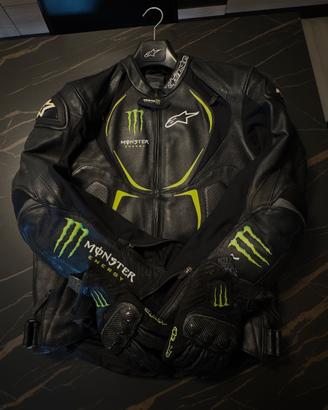 Giacca pelle Alpinestars Monster Energy Tg. 52