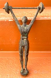 Statua In Bronzo Anni 70 Cm 24 Atleta