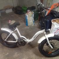 TEKLIO CR3WT bicicletta pieghevole alluminio bianc