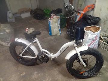 TEKLIO CR3WT bicicletta pieghevole alluminio bianc