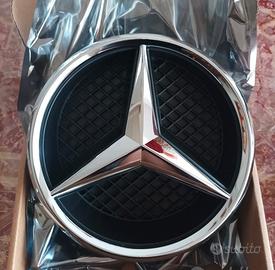 Logo Stemma Emblema MERCEDES-BENZ - SILVER