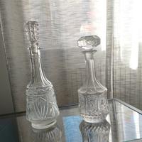 Bottiglia di vetro lavorato eleganti