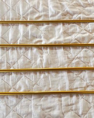 bacchette tenda color oro in acciaio 