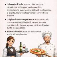 Pizzaiolo/cuoco / comis di sala