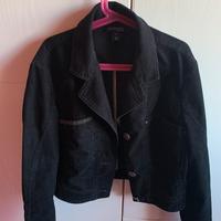 Giacchetta in velluto nero rock Oviesse Young