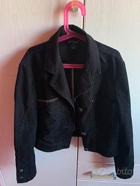 Giacchetta in velluto nero rock Oviesse Young