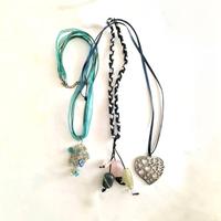 Set di tre collane realizzate a mano con ciondoli