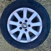 4 cerchi originali Volkswagen golf R15 5x112