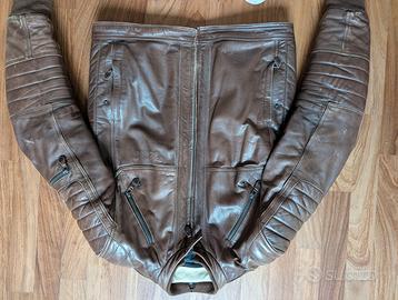 Giacca moto pelle Black Cafe London tg 56 inverno