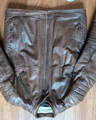Giacca moto pelle Black Cafe London tg 56 inverno