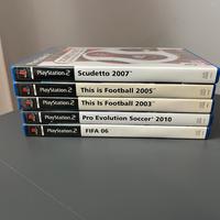 Lotto 5 videogiochi calcio PS2