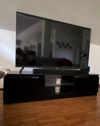 Mobile porta TV nero con ante