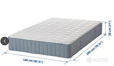 VAGSTRANDA materasso a molle 140X200
