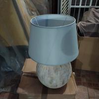 lampada shabby abat jour 