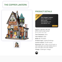 Lemax The copper lantern