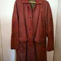 Cappotto in pelle rossa Fratelli Rossetti