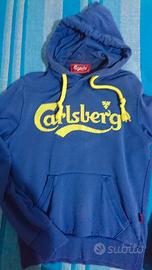 Felpa Carlsberg con cappuccio e tasca a marsupio