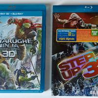 N. 4 BLU-RAY 3D E 2D STEP UP  E TARTARUGHE NINJA