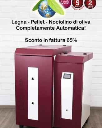Caldaia Legna - Pellet - Nocicolino Autom. 65%