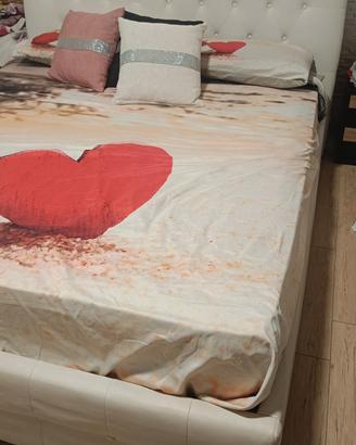letto matrimoniale contenitore con rete