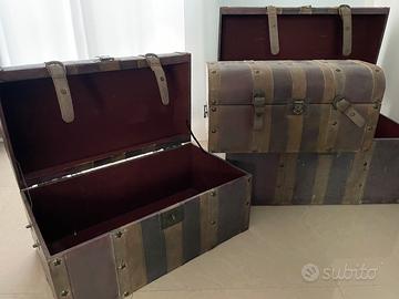 Bauli in eco pelle tris.