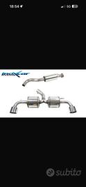 Yaris gr mk2 scarico inoxcar