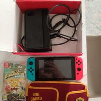 Nintendo switch perfetta con custodia
